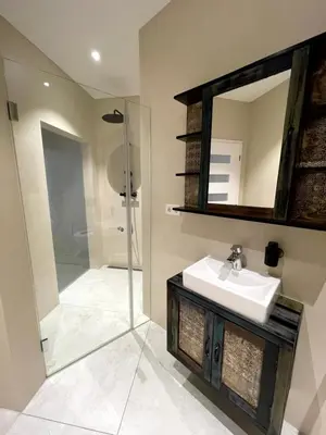Ein Badezimmer in der Unterkunft Stadtvilla Apartments Ferienwohnungen Weinsberg