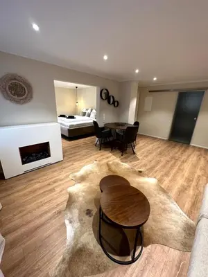 Ein Sitzbereich in der Unterkunft Stadtvilla Apartments Ferienwohnungen Weinsberg