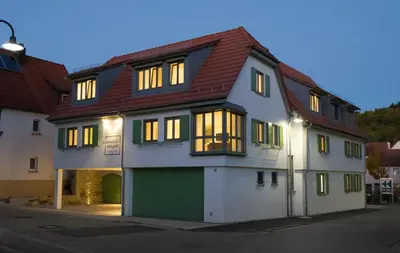 Das Gebäude in dem sich das Hotel befindet