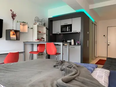 Küche/Küchenzeile in der Unterkunft Exklusive Wohlfühloase by Rabe - Parkplatz, Smart-TV, Netflix