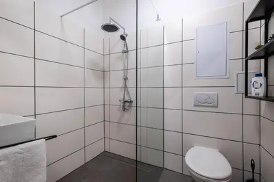 Ein Badezimmer in der Unterkunft Private Rooms Karlsruhe near station