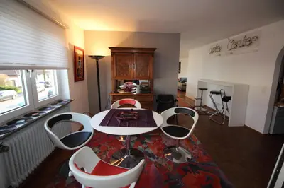 Ein Sitzbereich in der Unterkunft Loft Irma mit großer Terasse