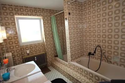 Ein Badezimmer in der Unterkunft Loft Irma mit großer Terasse