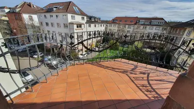 Das Gebäude in dem sich die Ferienwohnung befindet