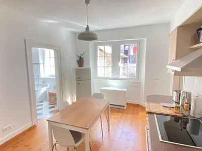Küche/Küchenzeile in der Unterkunft Apt6 - Ferienwohnung Brötzingen EG