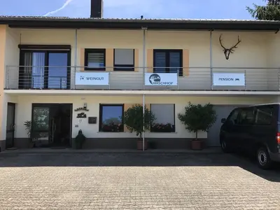 Das Gebäude in dem sich die Pension befindet