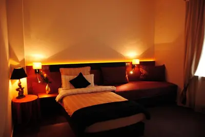 Ein Bett oder Betten in einem Zimmer der Unterkunft Hotel Kleine Festung Germersheim