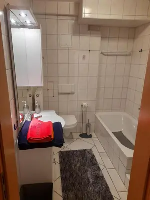 Ein Badezimmer in der Unterkunft Gemütliche Unterkunft für Handwerker und Monteure