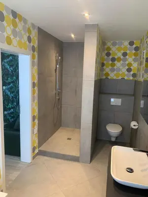 Ein Badezimmer in der Unterkunft Joanna Apartment - Weinheim