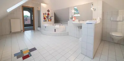 Ein Badezimmer in der Unterkunft Hotel am Wasen