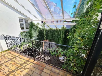 Ein Garten an der Unterkunft Ferienwohnung Benz