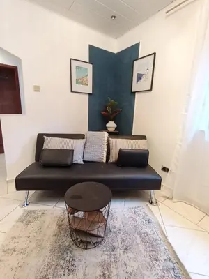 Ein Sitzbereich in der Unterkunft Relaxe Wohnung Bergstraße HP