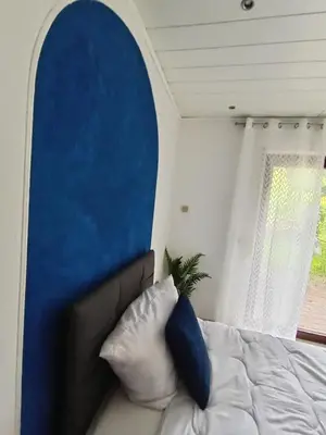 Ein Bett oder Betten in einem Zimmer der Unterkunft Relaxe Wohnung Bergstraße HP
