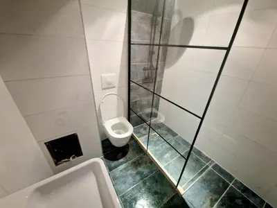 Ein Badezimmer in der Unterkunft Relaxe Wohnung Bergstraße HP