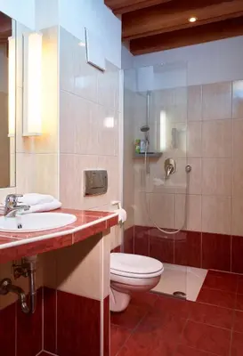 Ein Badezimmer in der Unterkunft Luxusapartment Burgschänke