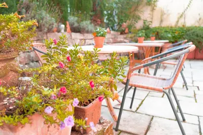 Ein Garten an der Unterkunft Villa Benz Hotel garni