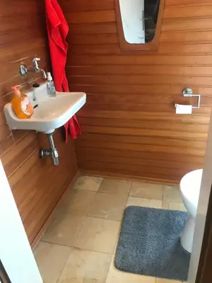Ein Badezimmer in der Unterkunft Ferienhaus Riesling
