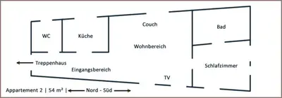 Grundriss der Unterkunft Ambiente Ferienwohnungen
