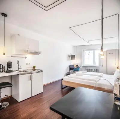 Ein Bett oder Betten in einem Zimmer der Unterkunft BoardingWorld Heidelberg