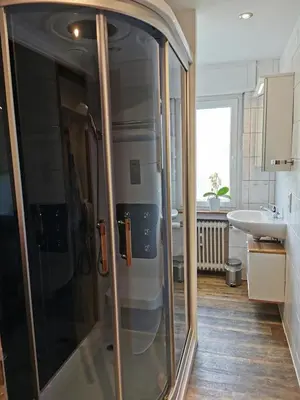 Ein Badezimmer in der Unterkunft Hotel Mainperle