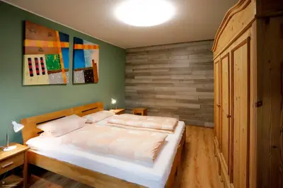 Ein Bett oder Betten in einem Zimmer der Unterkunft Gemütliches Stadthaus im Herzen der Altstadt