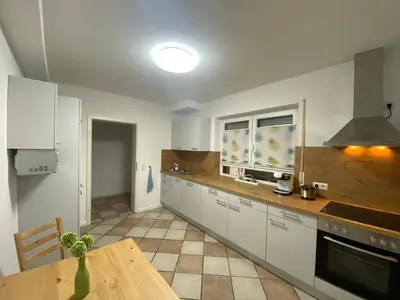 Küche/Küchenzeile in der Unterkunft Ferienwohnung Nuß