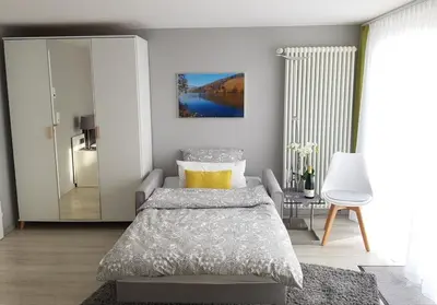Ein Bett oder Betten in einem Zimmer der Unterkunft Gästezimmer-Apartment Heidi Hönl