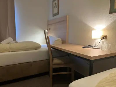Ein Bett oder Betten in einem Zimmer der Unterkunft Altes Sudhaus