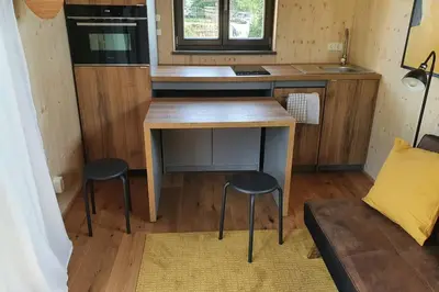 Küche/Küchenzeile in der Unterkunft Tiny Loft (Haus) im Südhessischen Ried