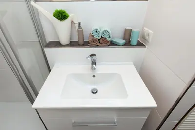 Ein Badezimmer in der Unterkunft Ferienwohnung - Nähe Kaiserslautern