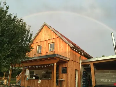 Das Gebäude in dem sich die Ferienwohnung befindet