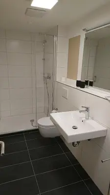 Ein Badezimmer in der Unterkunft Ferienhaus Anno 1903