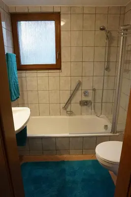 Ein Badezimmer in der Unterkunft Ferienwohnung grüne Oase