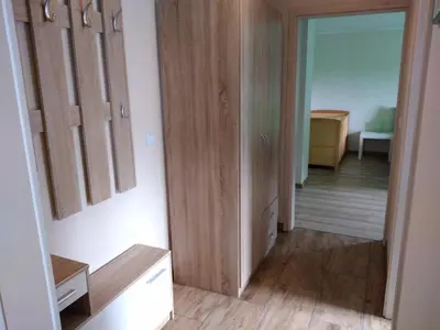 Ein Bett oder Betten in einem Zimmer der Unterkunft Untere Ferienwohnung Asshoff in Ahorn