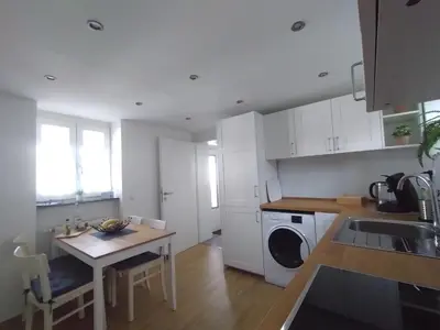 Küche/Küchenzeile in der Unterkunft Das Mini-Haus im Herzen Großostheims