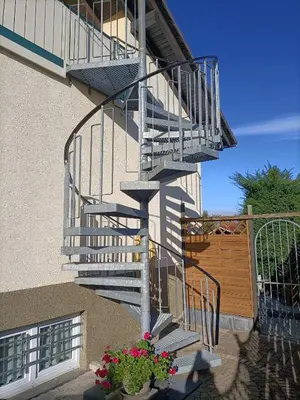 Ein Balkon oder eine Terrasse in der Unterkunft Haus Heidrun