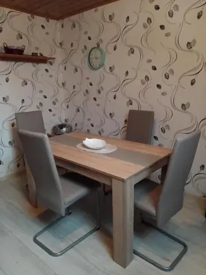 Ein Sitzbereich in der Unterkunft Haus Heidrun