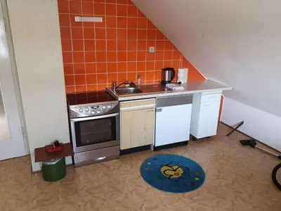Küche/Küchenzeile in der Unterkunft Juni o