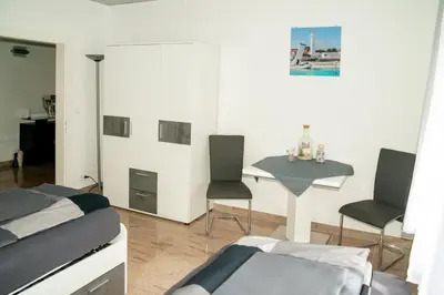 Ein Bett oder Betten in einem Zimmer der Unterkunft Ferienwohnung Jagsthausen