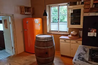 Küche/Küchenzeile in der Unterkunft Schöne Ferienwohnung mit Kamin