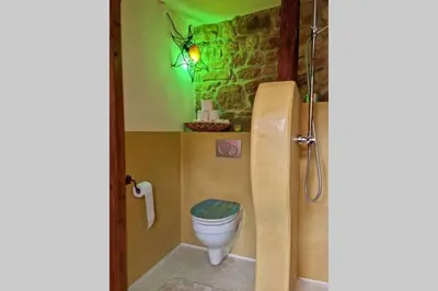 Ein Badezimmer in der Unterkunft Schöne Ferienwohnung mit Kamin