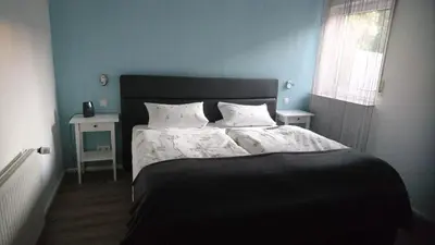 Ein Bett oder Betten in einem Zimmer der Unterkunft Ferienwohnung Simon