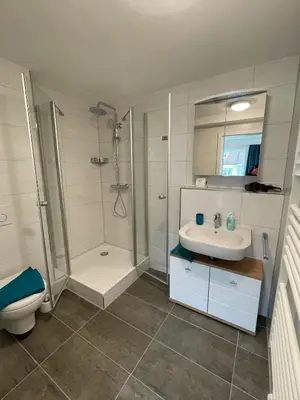 Ein Badezimmer in der Unterkunft Boardinghouse Heilbronn