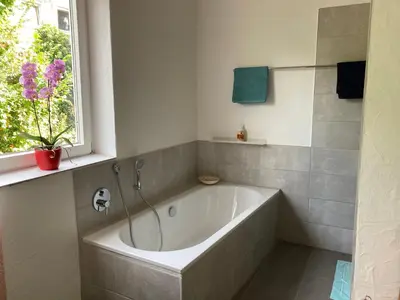 Ein Badezimmer in der Unterkunft Gästewohnung Mosbach