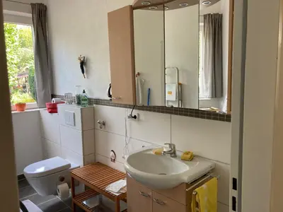 Ein Badezimmer in der Unterkunft Gästewohnung Mosbach