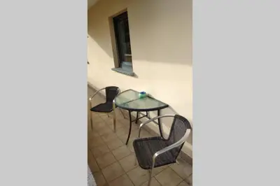 Ein Balkon oder eine Terrasse in der Unterkunft Schöne Wohnung in ruhiger zentraler Lage