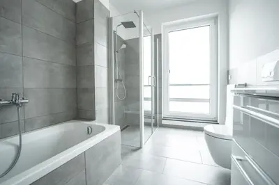 Ein Badezimmer in der Unterkunft Prime Park Penthouse Aschaffenburg