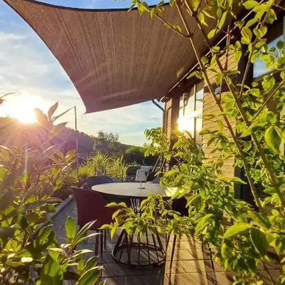 Odenwald-Lodge mit Infrarotsauna und E-Ladestation im Naturpark Odenwald 