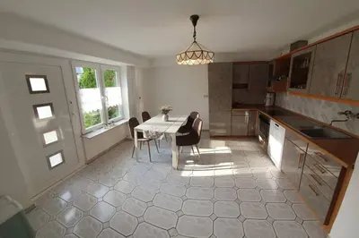 Küche/Küchenzeile in der Unterkunft Ferienwohnung Hemsbach an der Bergstraße