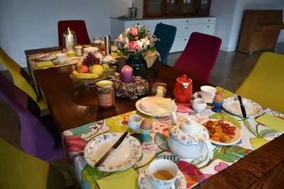 Essen im Privatzimmer oder in der Nähe